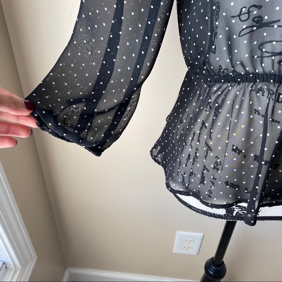 Lily Rose Sheer Blouse - Picture 7 of 9